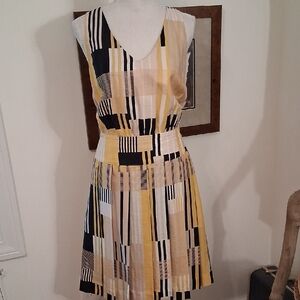 Maeve Multicolor Geometric Midi Dress